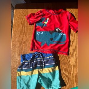Toddler boy’s swim size 2T/3T like new! Shorts and rash guard.